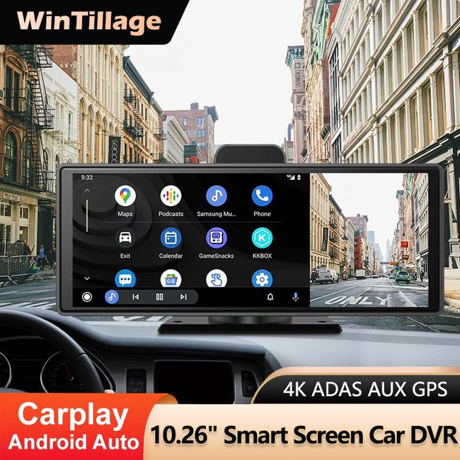 Carplay Dash Camera Dvr Android Auto Support 4K H.265 1080P