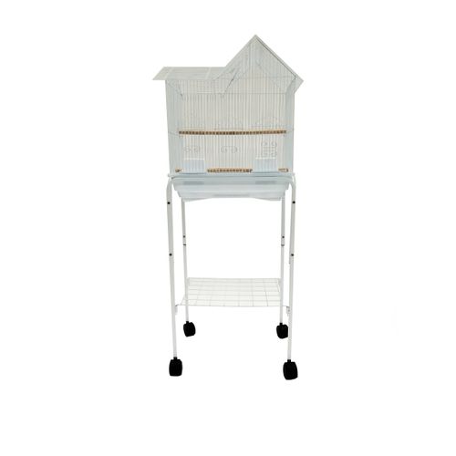 YML 1754 Bar Spacing Villa Top Bird Cage White With stand