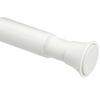 Tension Curtain Rod, Adjustable 24-36" Width - White, Classic Finial