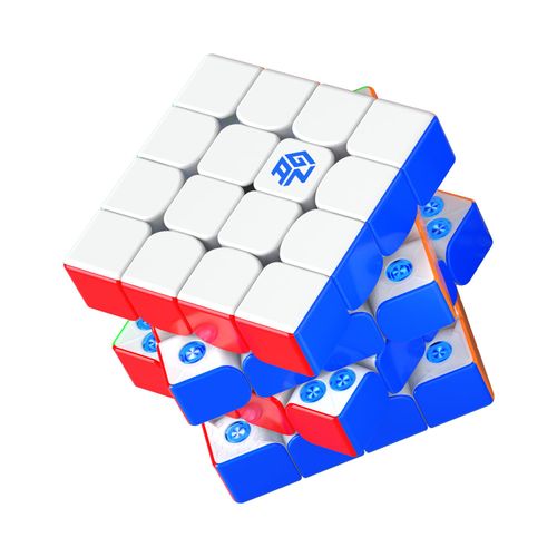 GAN 460 M V2 UV Coated, 4x4 Speed Cube Magnetic Speedcube Dual-Layer Structures Puzzle Omni-Magnetic Architecture 160 Magnets Fidget Toy for Kids Adults
