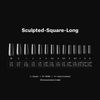 Apres Gel-X Sculpted Square Long Tips Box 14 Sizes 600pcs