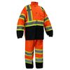 RK SAFETY Class 3 X pattern Safety Rain Suits with High visibility and black bottom