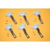 6 Mini Euro 26mm Concealed Inset Self Closing Hinges: Kitchen Cupboard Wardrobe