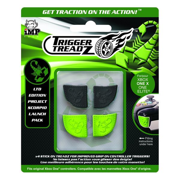 Trigger Treadz: Ltd Edition Project Scorpio (4 Pack) [Black/Green] /Xbox One