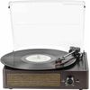 Vinyl Record Player Bluetooth Belt-Driven 3-Speed Turntable Built-in Speakers