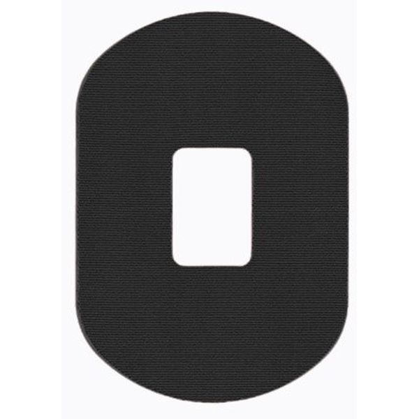 Medical Adhesive Patch Black - 1.5" x 1" Hole, 20 Pack