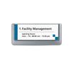 Durable Click Sign, 2-1/8 x 5-7/8 Inches, Graphite (486037)