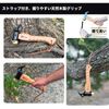 FOREST HOME Peg Hammer, Brass Head, Chestnut Processing Handle, Small, Compact, Peg Hammer, For Outdoor Use, Tent Setup