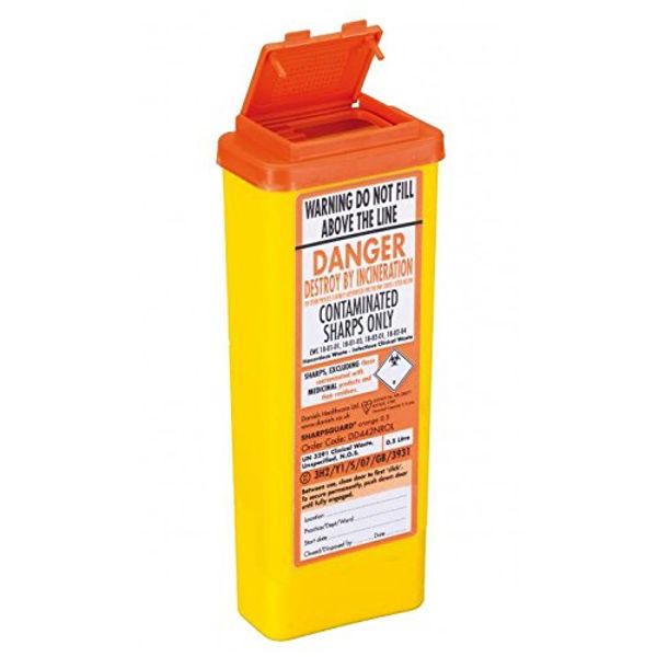 SharpsGuard Orange 0.5 Sharps Bin with Needle Remover