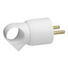 Legrand Plug 2P + T 16 A Plastic Rings, White, LEG50420