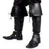 Boland 81995 Black Pirate Boot Tops Boot Covers