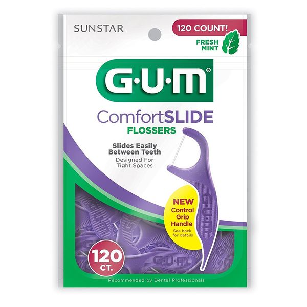 GUM Eez-Thru Fresh Mint Flavor Comfort Slide Flosser? - Pack of 2