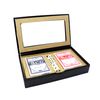 Regalo Personalised Playing Cards & Dice Set in Black Gift Box