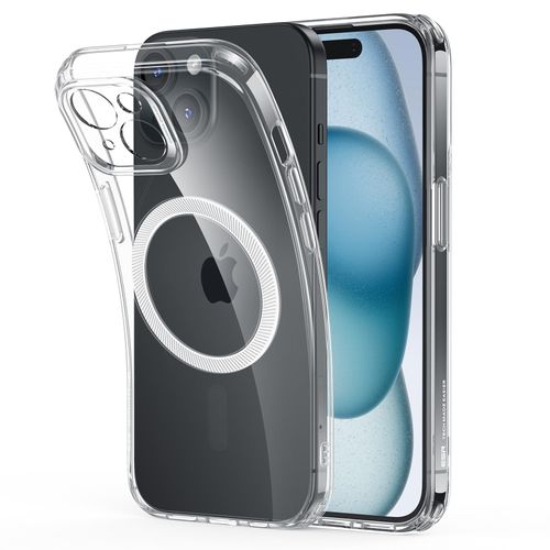 ESR for iPhone 15 Case, Compatible with MagSafe, Military-Grade Protection, Resists Yellowing and Scratches, Magnetic Phone Case for iPhone 15, Zero Series, Clear