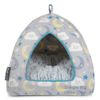 Petface (Little Petface) Igloo Kitten Bed, Grey Cloud and Moon Print