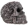 Puckator Figurine: Skull Stud and Screw Silver, resin, Multi, Height 12cm Width 10.5cm Depth 15cm