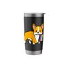 Corgi with Nonbinary Pride Flag Stainless Steel Insulated Tumbler