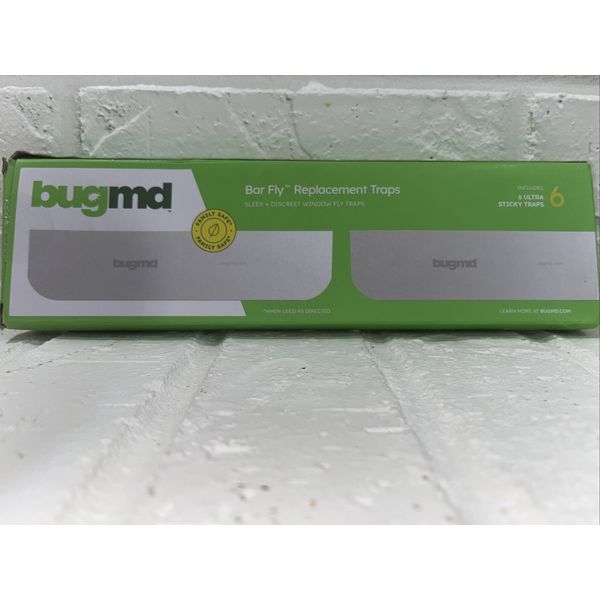 BugMD Barfly - Indoor Fly Trap Refill  (6 Pack), Fly Catcher Fly Strips