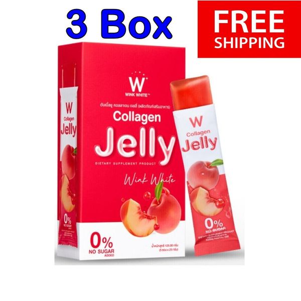 3X Wink White W Jelly Collagen Dietary Supplement Anti Aging Body Brightening