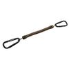 W Carabiner Spring Cord Black x Brown