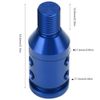 Shift Knob Adapter, Adapter for Non Threaded, Universal Car Shift Knob Adapter for Non Threaded Shifters M12 x1.25(Blue)
