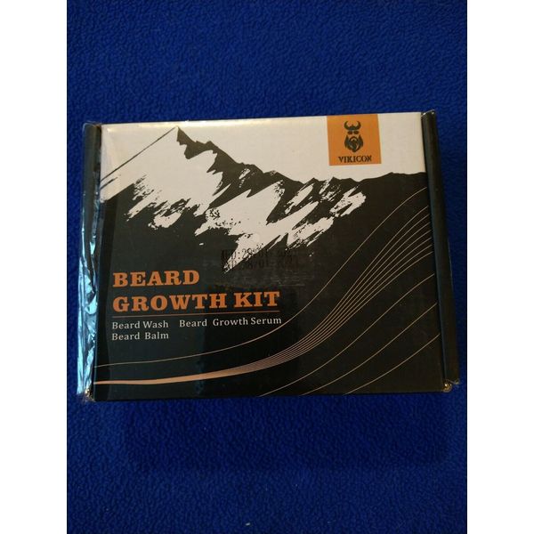 New Vikicon Beard Growth Kit, wash, serum and balm