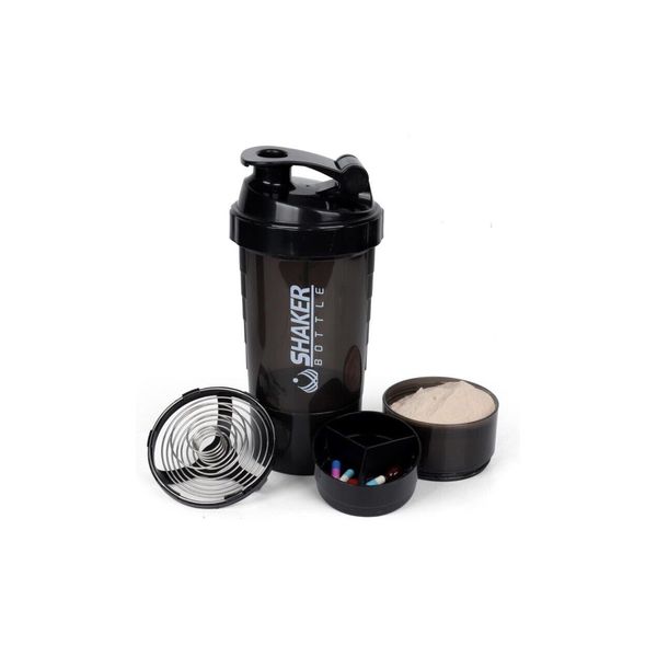 Shaker Bottle - Protein Shaker Cup with Storage Compartments