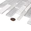 Silver Waterfall Linear Glass Mosaic Tile (Sample Swatch- 5"x4")