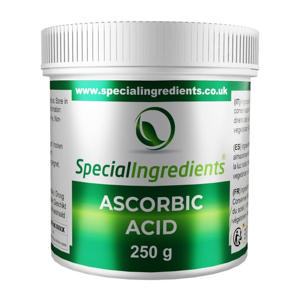 Ascorbic Acid 250g Premium Quality - Vegans, Non-GMO, Gluten Free