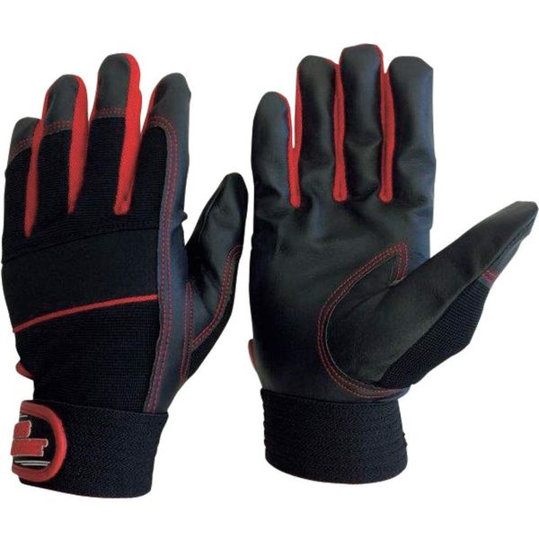 For World Synthetic Leather Gloves MP Fiber Red LL