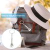 PATIKIL Mini Spanner Wrench Keychain, 2 Pack Multifunctional Hardware Tool Key Chain Creative Convenient Pocket Tools Keychain for Wrench Spanner Claw Key Ring, Silver