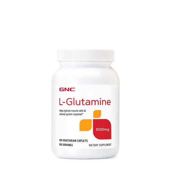 GNC L-Glutamine 1000 mg | 100 Vegetarian Caplets