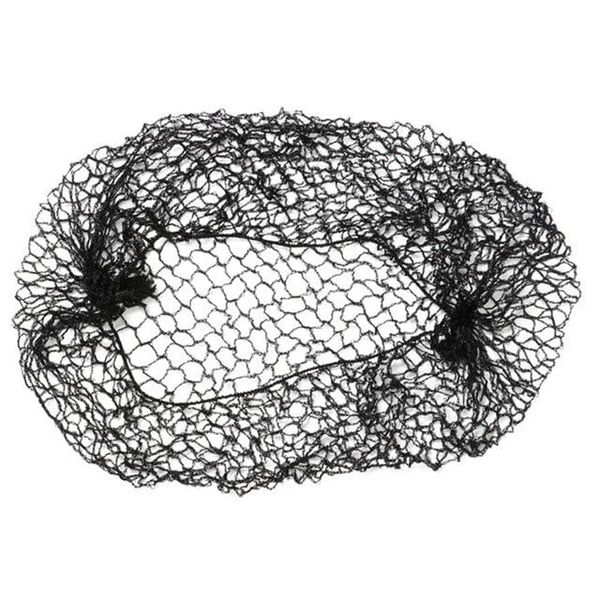 5x Black Slumber Hair Net - Thicker Black Sleep In Hair Net Elasticated edge