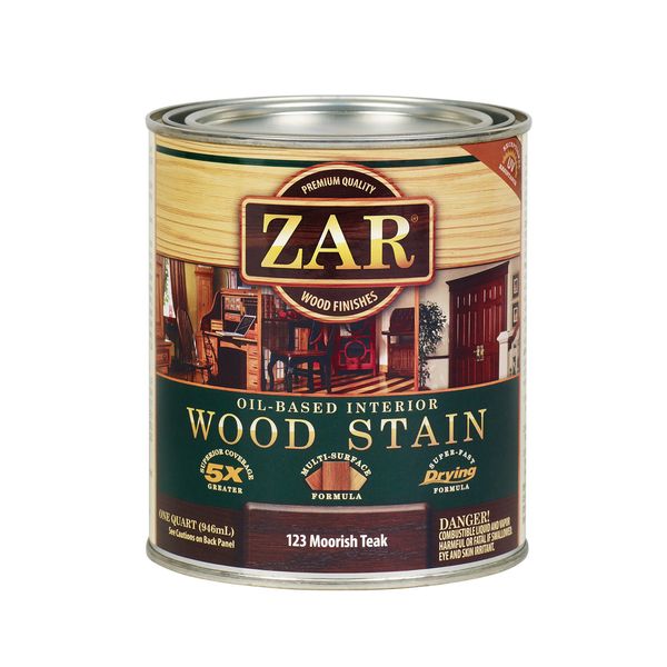 ZAR 12312 Dark Chocolate Truffle Interior Oil Base Stain, Quart, Color, QT