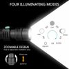 2 PACK LED Flashlight Rechargeable USB  Tactical Torch
