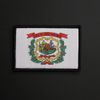 West Virginia State Flag Patch US USA Woven/Embroidered - Hook & Loop