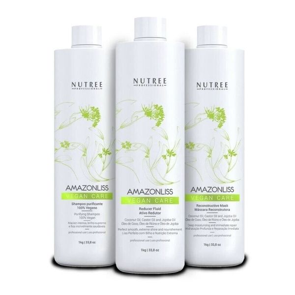 Amazonliss Vegan Keratin Hair Treatment Set 33.8 Oz