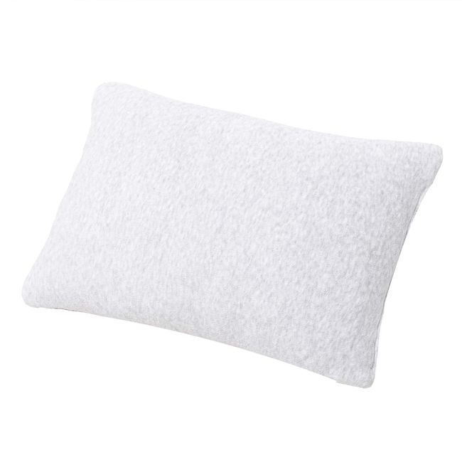 Astro 305-03 Memory Foam Pillow, Light Gray x Black, 19.7 x 11.8 inches (50 x 30 cm), Deodorizing with Charcoal, Reversible, Mesh x Pile Fabric, Memory Foam Chip, Comfortable Sleep Pillow