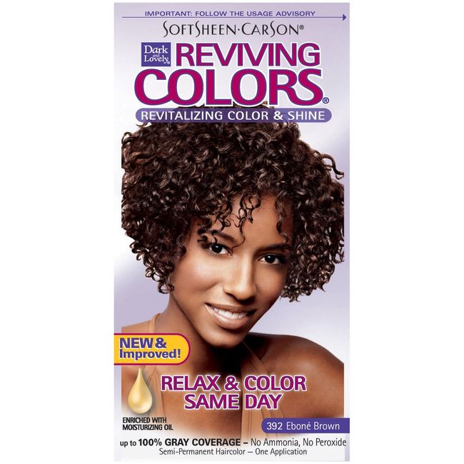 Dark and Lovely Reviving Color 392 Ebone Brown - 3 Pack