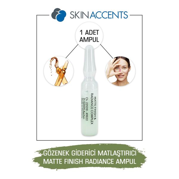 1 Adet Gözenek Giderici Matlaştırıcı Ampul Matte Finish Cilt Serumu Alman Dermapen Dermaroller Serum