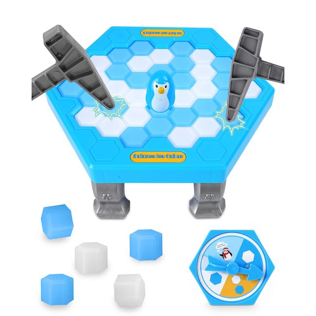 Crash Ice Game, SHANSHUI, Table Game to Save Penguins, Balance Game, Multiplayer Interactive 3D Game, Team Game, Suitable for Men and Women (Ice Crashing Balance Game) (Eligible Invoice Issue)