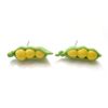 Idin Handmade Earrings - Miniature bean polymer clay stud earrings
