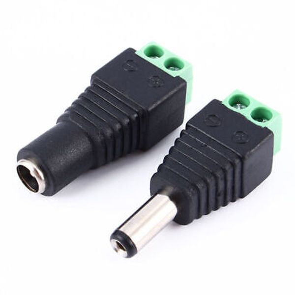 Power Plug 2.1x5.5mm Female Connector CCTV Camera DC Power Jack Connector Plug