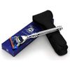 Premium Stainless Steel Shaving Razor & Genuine Leather Protective Case | Men's Wet Shaving Classics | Grooming Must-Have Perfect for Travel