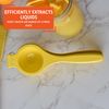 IMUSA Lime or Lemon Manual Squeezer, Citrus Juicer for Max Extraction, Yellow