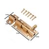 Door Bolt Brass Privacy Latch Sliding Catch + Keeper 2 INCH 50MM