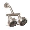 Neptune Dual Shower Heads - Brushed Nickel