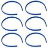 Pack of 6 x Alice Bands [Blue]
