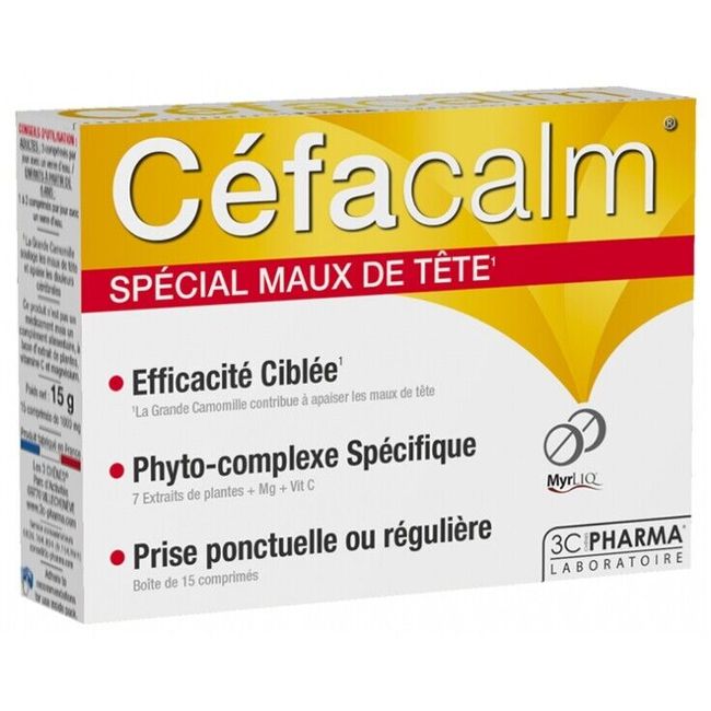 3C Pharma Céfacalm 15 Tablets