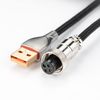 GRAPHT Lighting Coiled Cable USB TypeC-A (Red)
